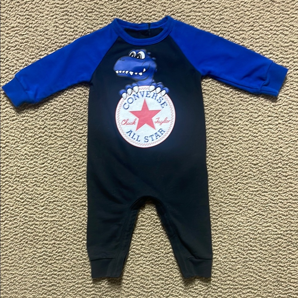 Converse Blue and Black one piece outfit size 6 months